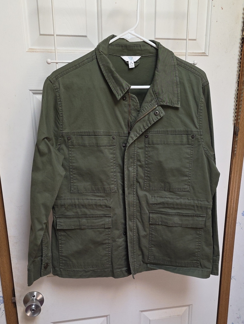 Time and Tru Olive Utility Field Jacket
